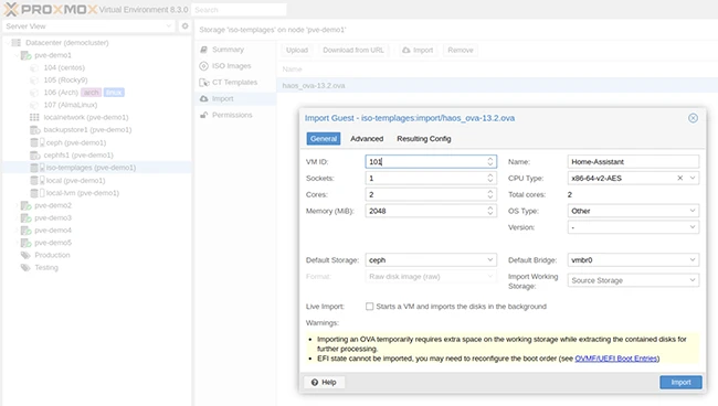 Proxmox Virtual Environment